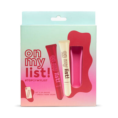 Set Holder & Lip Gloss Vanilla and Cherry Wells Image 1