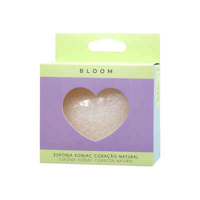 Esponja de Konjace em Coração Natural Esponja de Konjace em Coração Natural