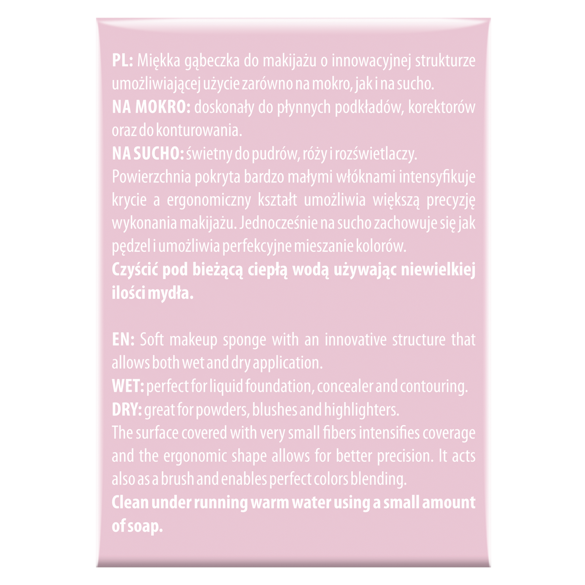 Esponja Maquilhagem Flock