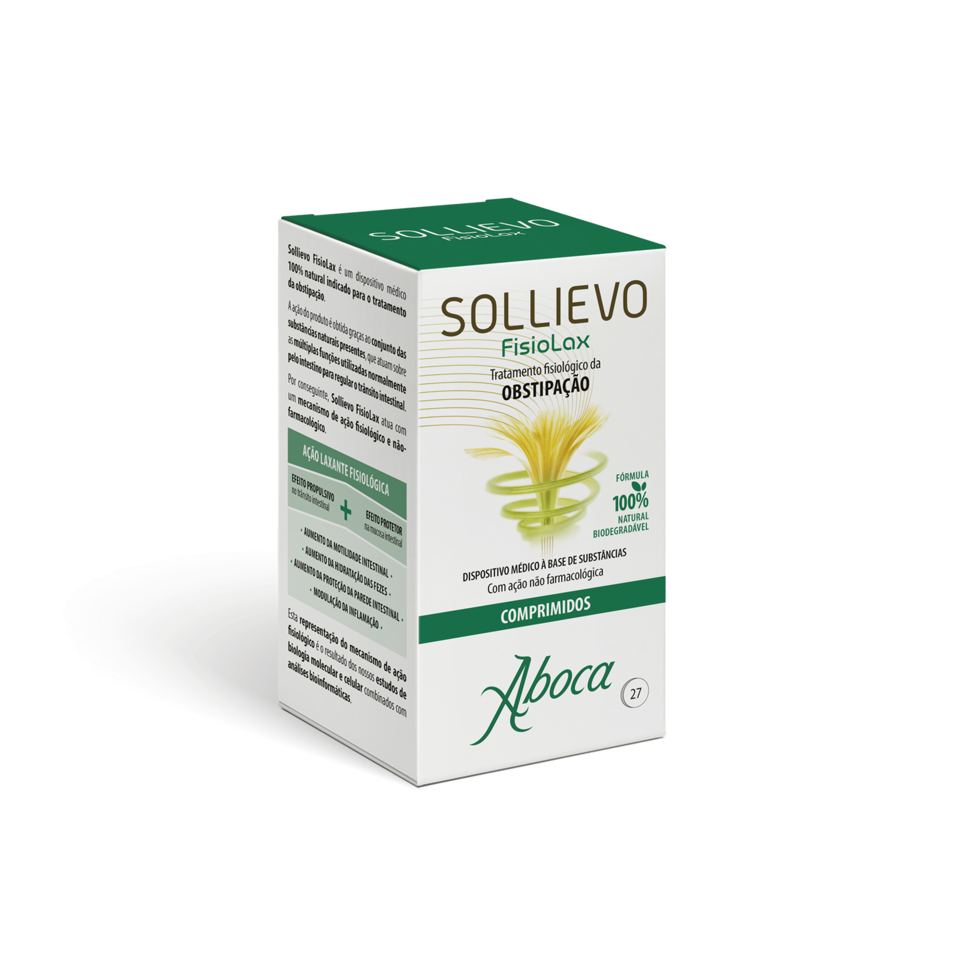 Comprimidos Obstipação Sollievo Fisiolax