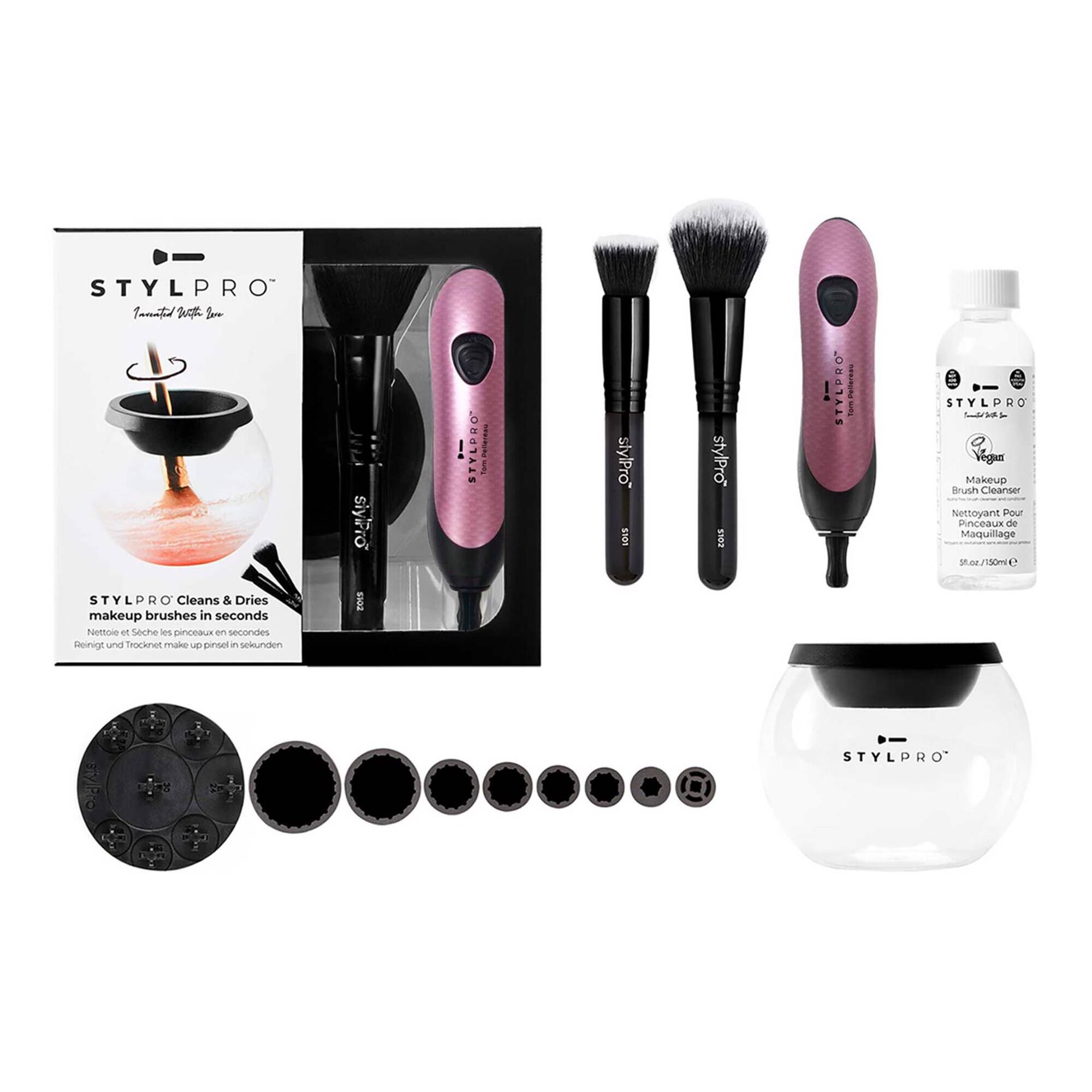 Cleans & Dries Makeup Brushes