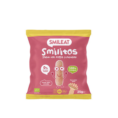 Smilitos Snack Ecológico Morango e Banana Wells