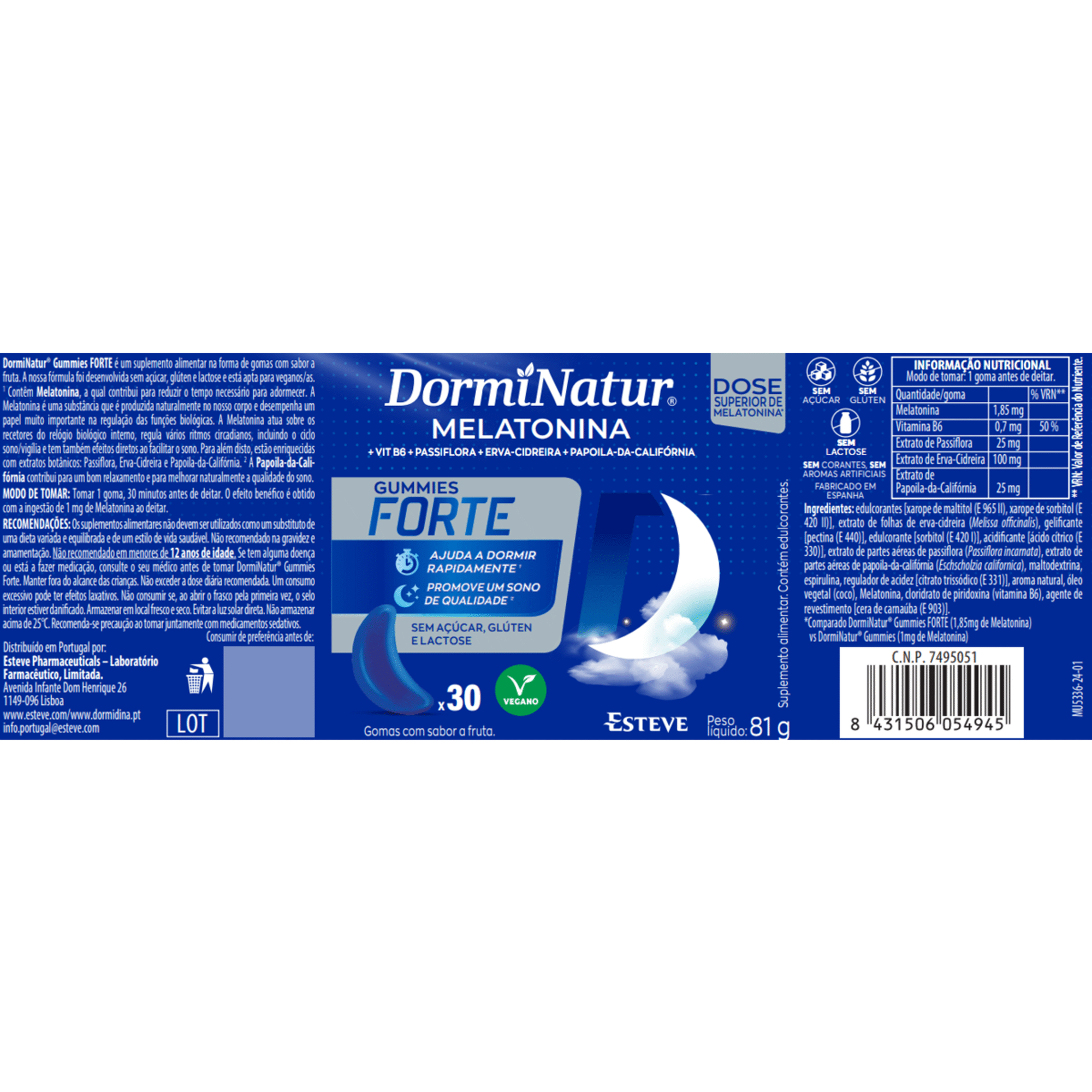 Gummies Melatonina Forte