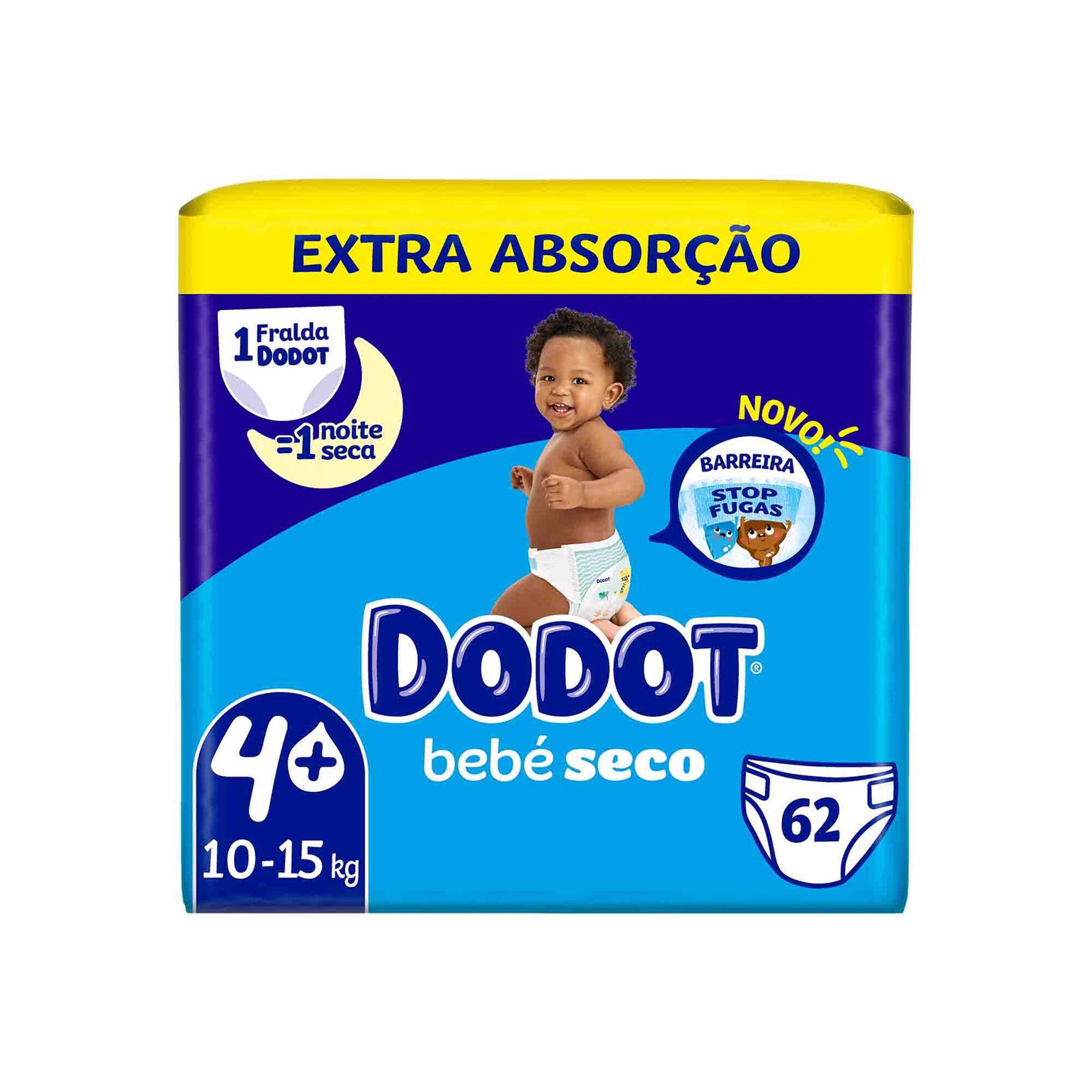 Fraldas de Bebé Extra Absorção 10-15kg T4+
