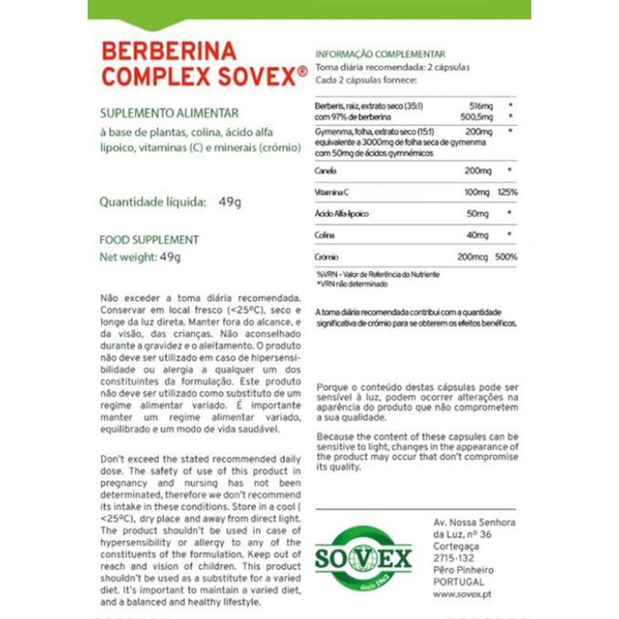 Suplemento Manutenção Níveis de Glicose