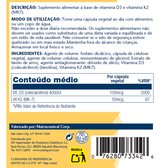 Cápsulas Saúde Óssea e Cardiovascular D3 & K2 Wells Image 2