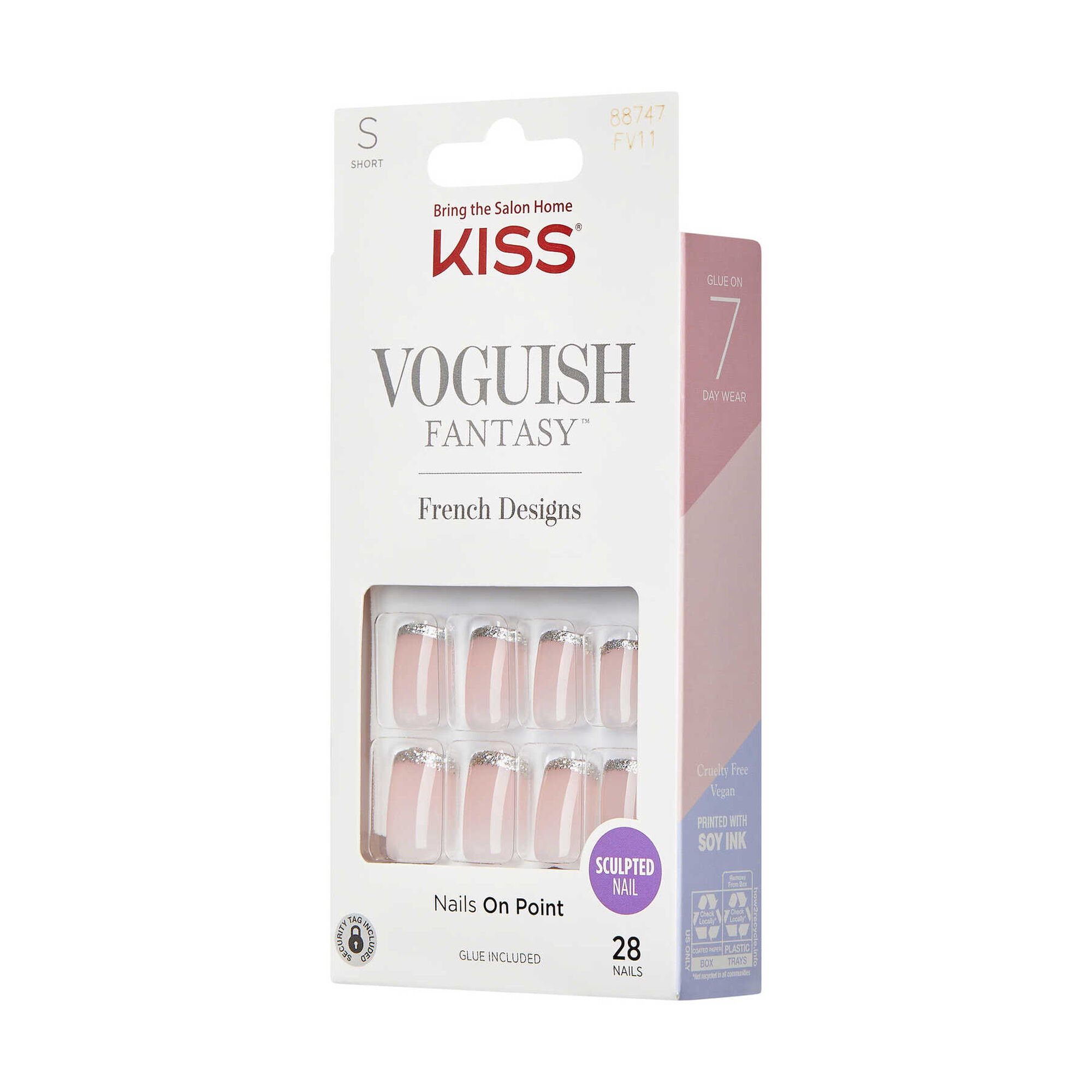 Unhas Postiças Voguish Short Squoval Bisous
