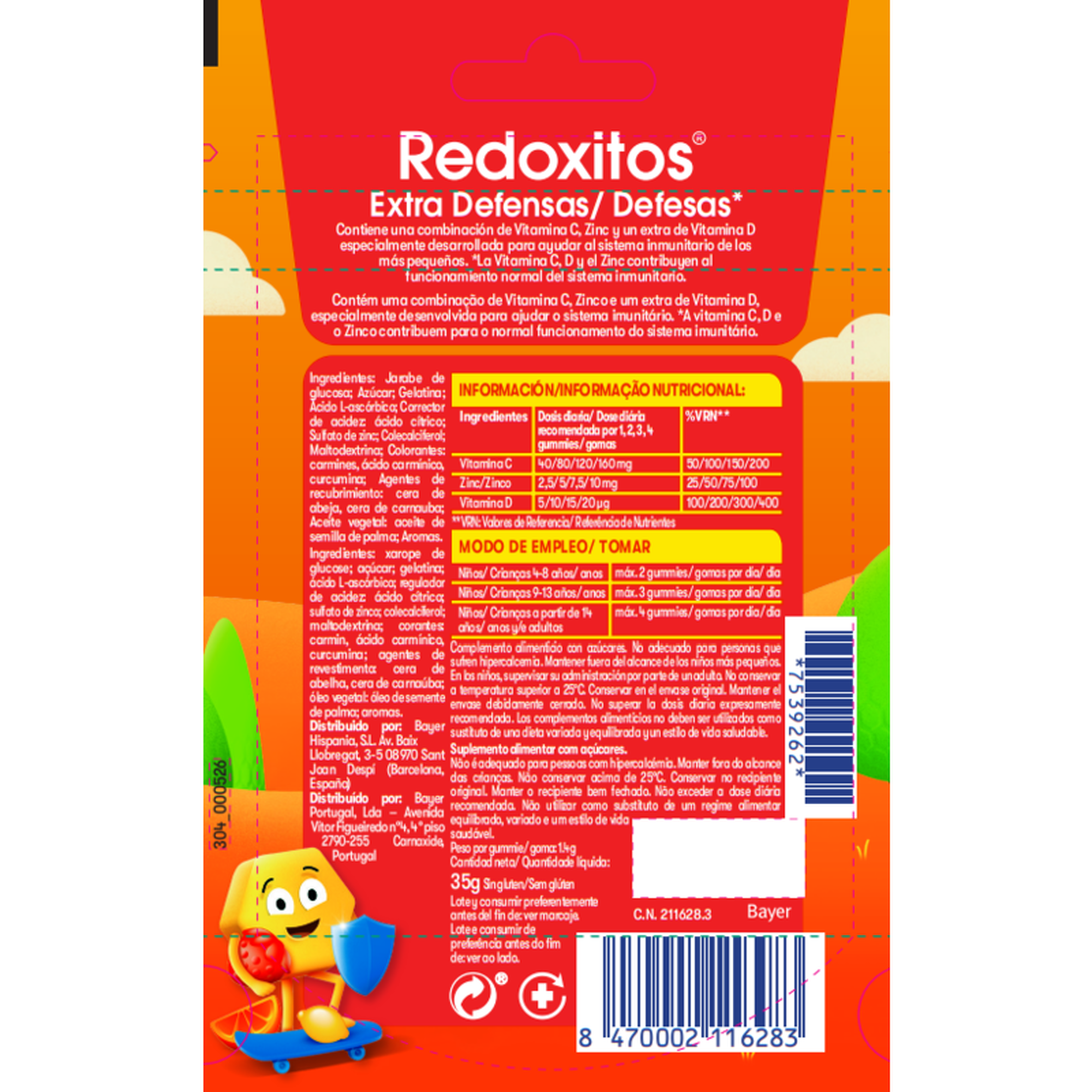 Redoxitos Extra Defesas Tripla Ação