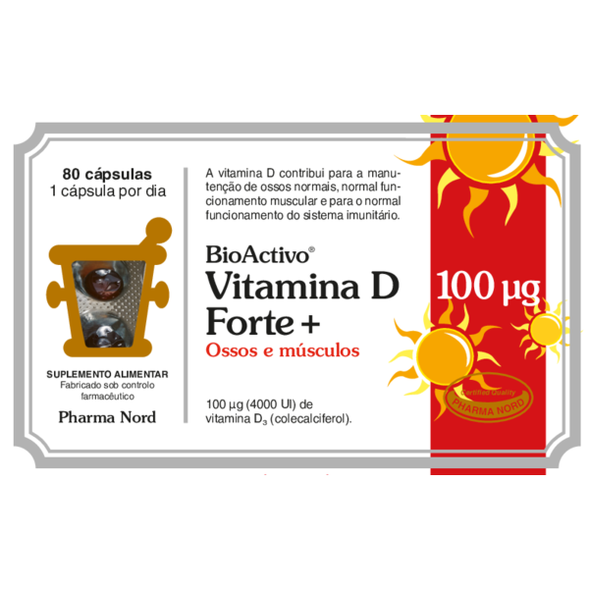 Suplemento Vitamina D Ossos e Músculos