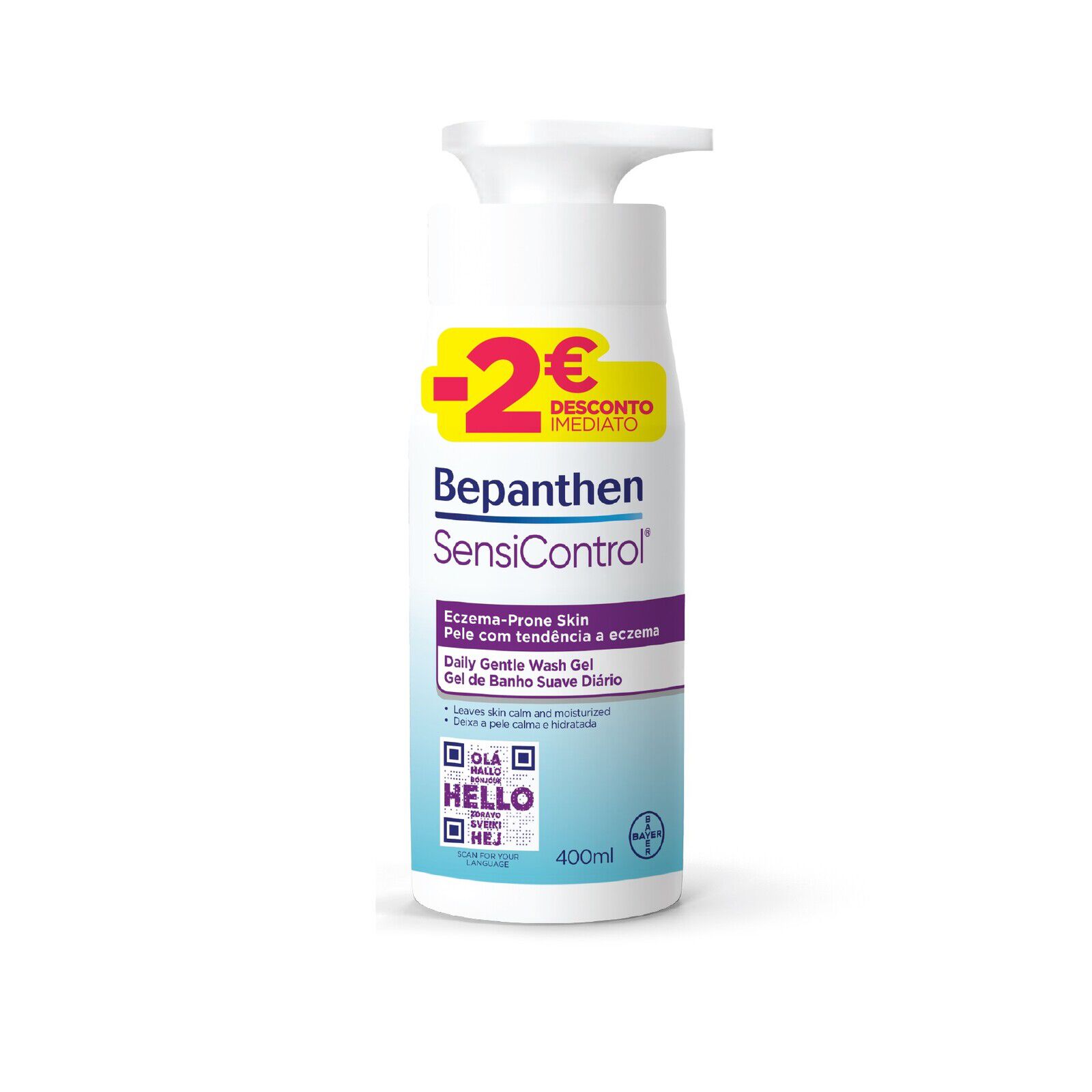 Gel de banho Sensicontrol Bepanthen 400 ml