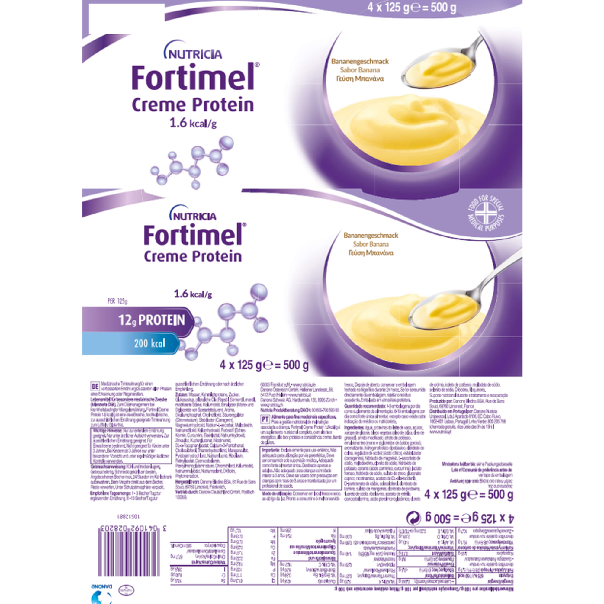 Pack Creme Protein Banana