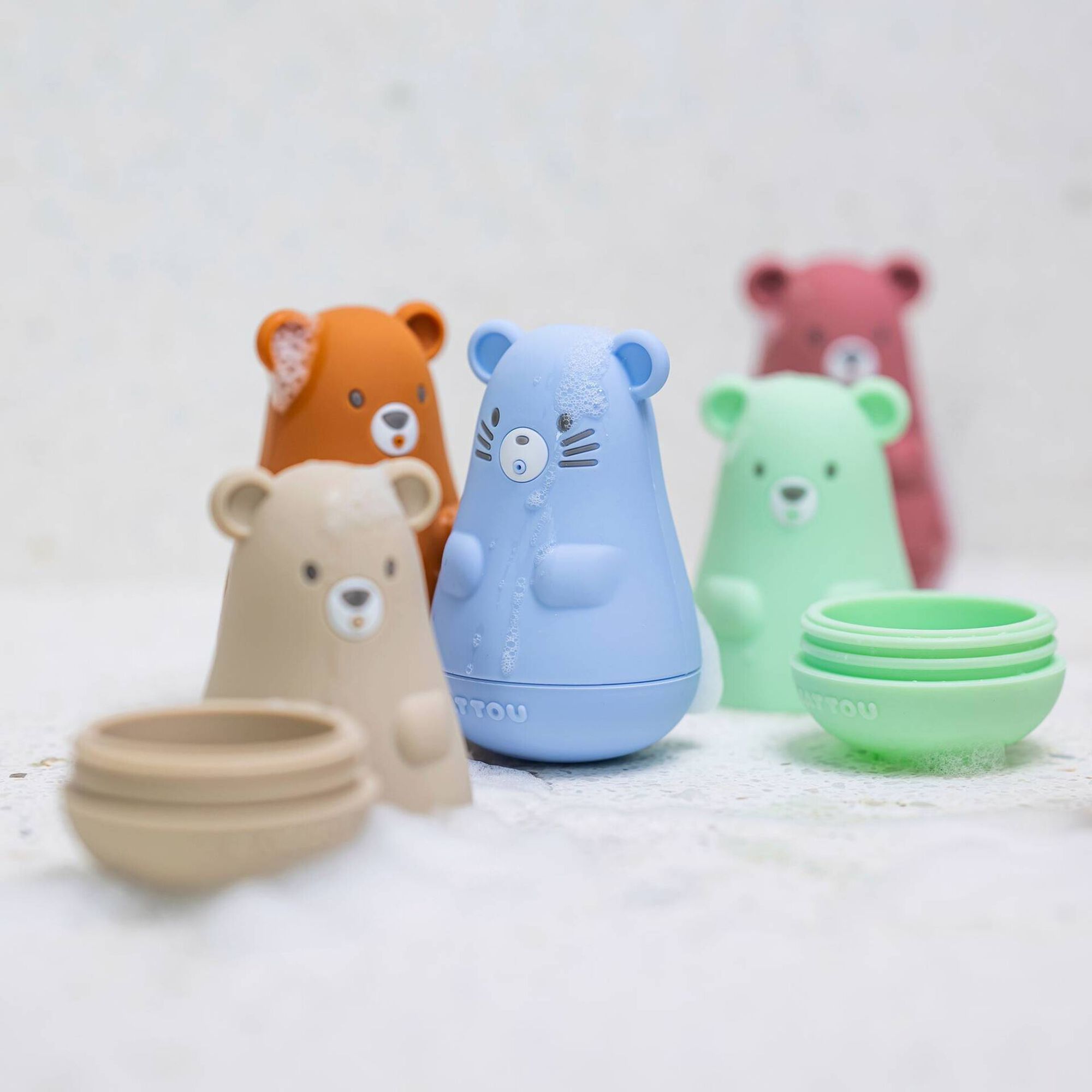 Bath Toy Silicone Pink Mix