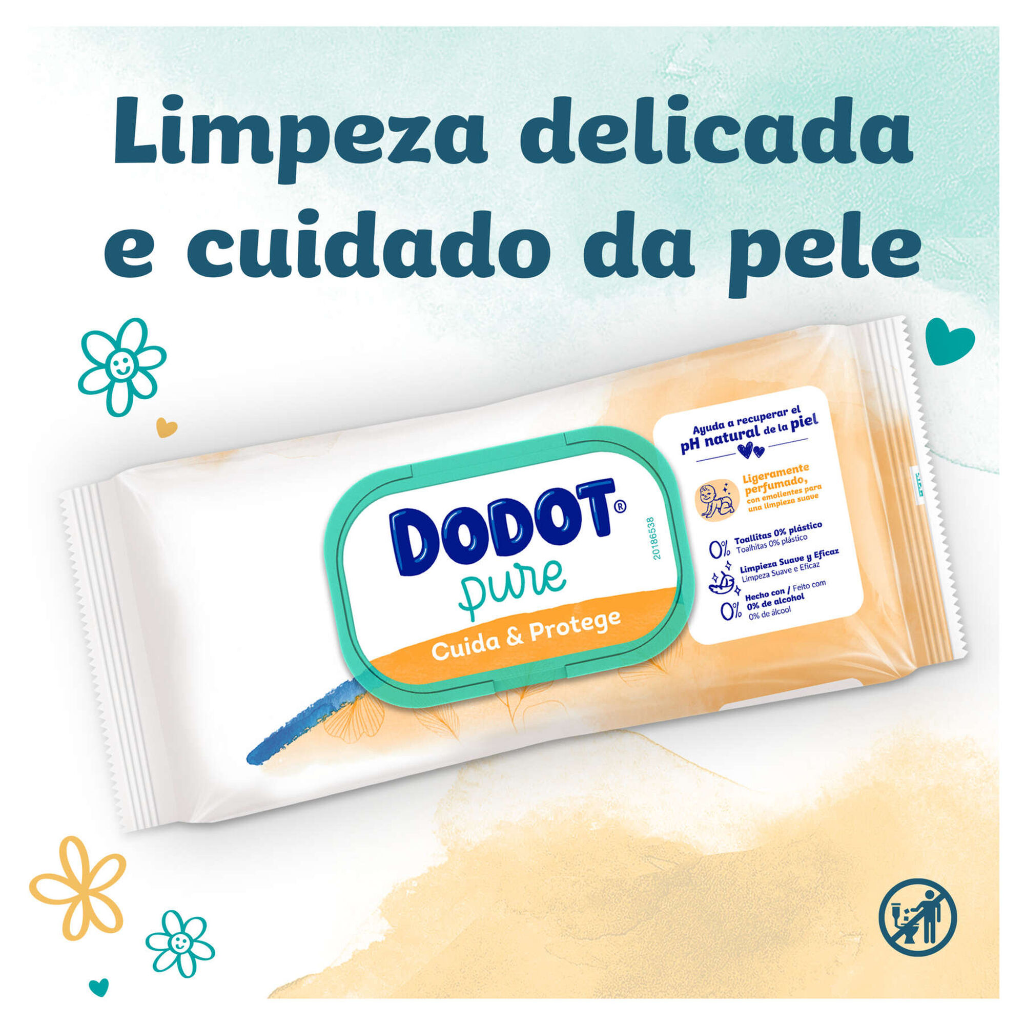 Pack Toalhitas Bebé Aqua Pure Calêndula