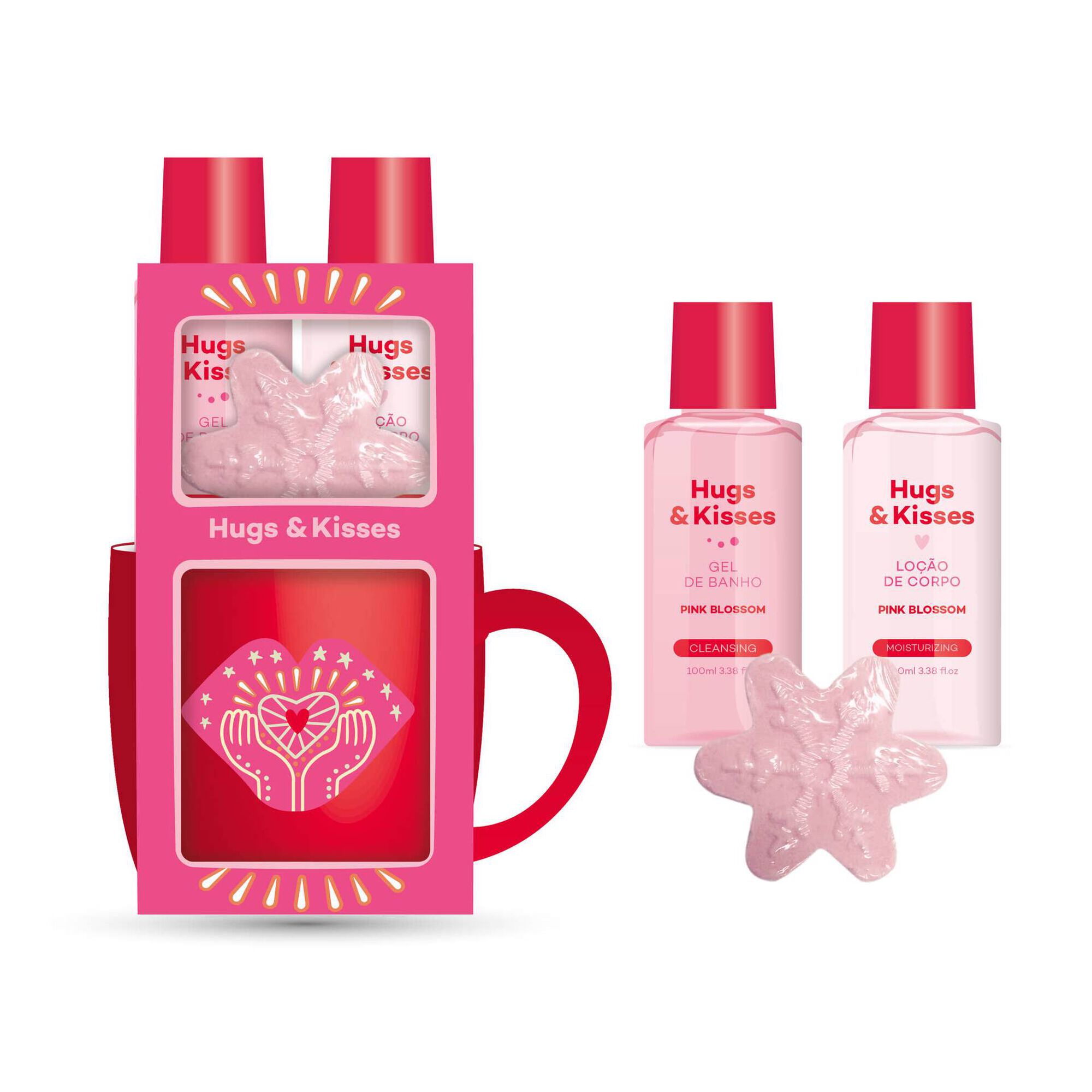 Caneca Essenciais Hugs & Kisses