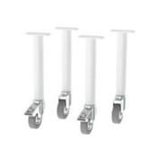Conjunto de Pés Fixos com Rodas 12052 Wells