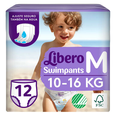 Cuecas Descartáveis Praia Tamanho M 10-16 kg Wells Image 1