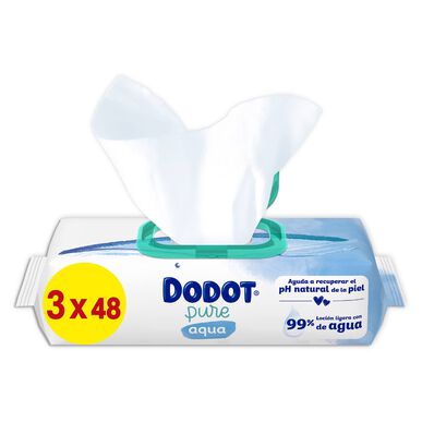 Pack Toalhitas Bebé Aqua Pure 0% Plástico Wells Image 1