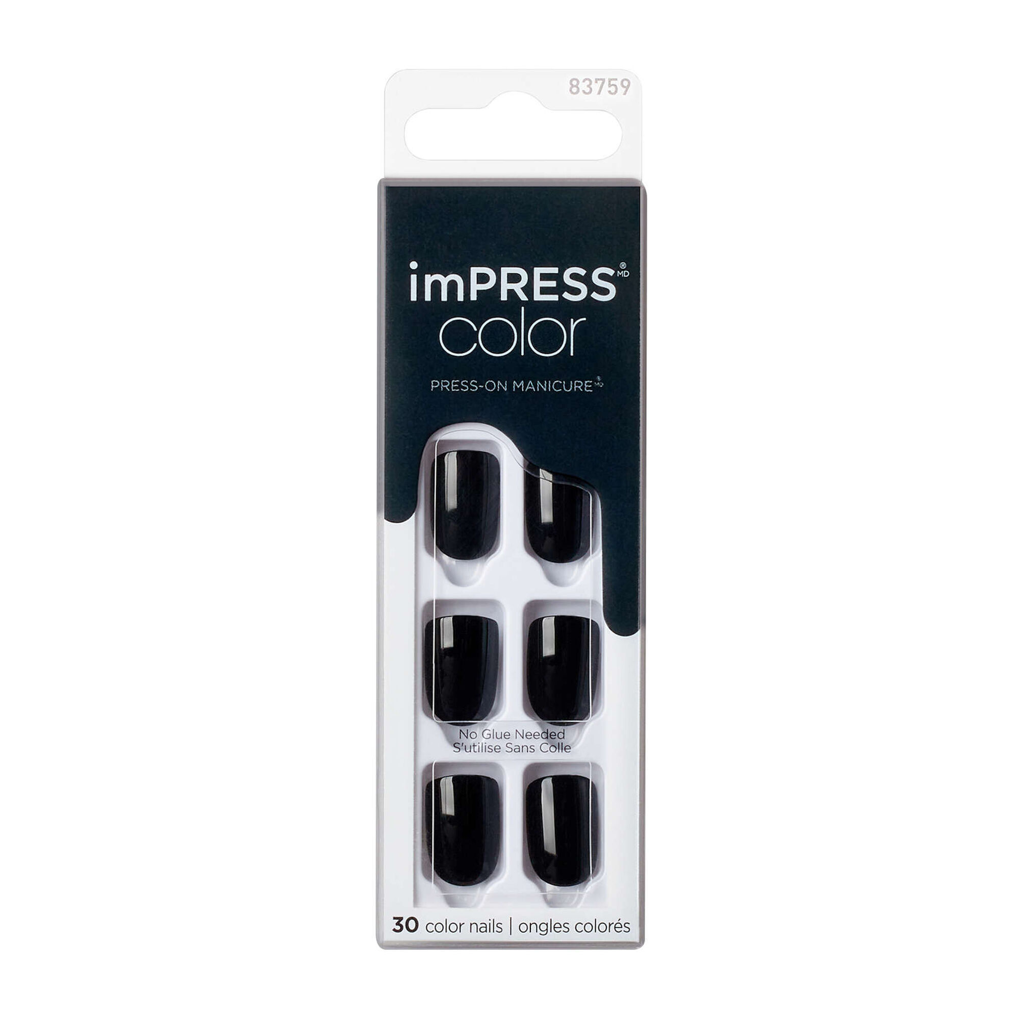 Unhas Postiças imPRESS Nails All Black