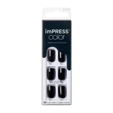 Unhas Postiças imPRESS Nails All Black Wells Image 1