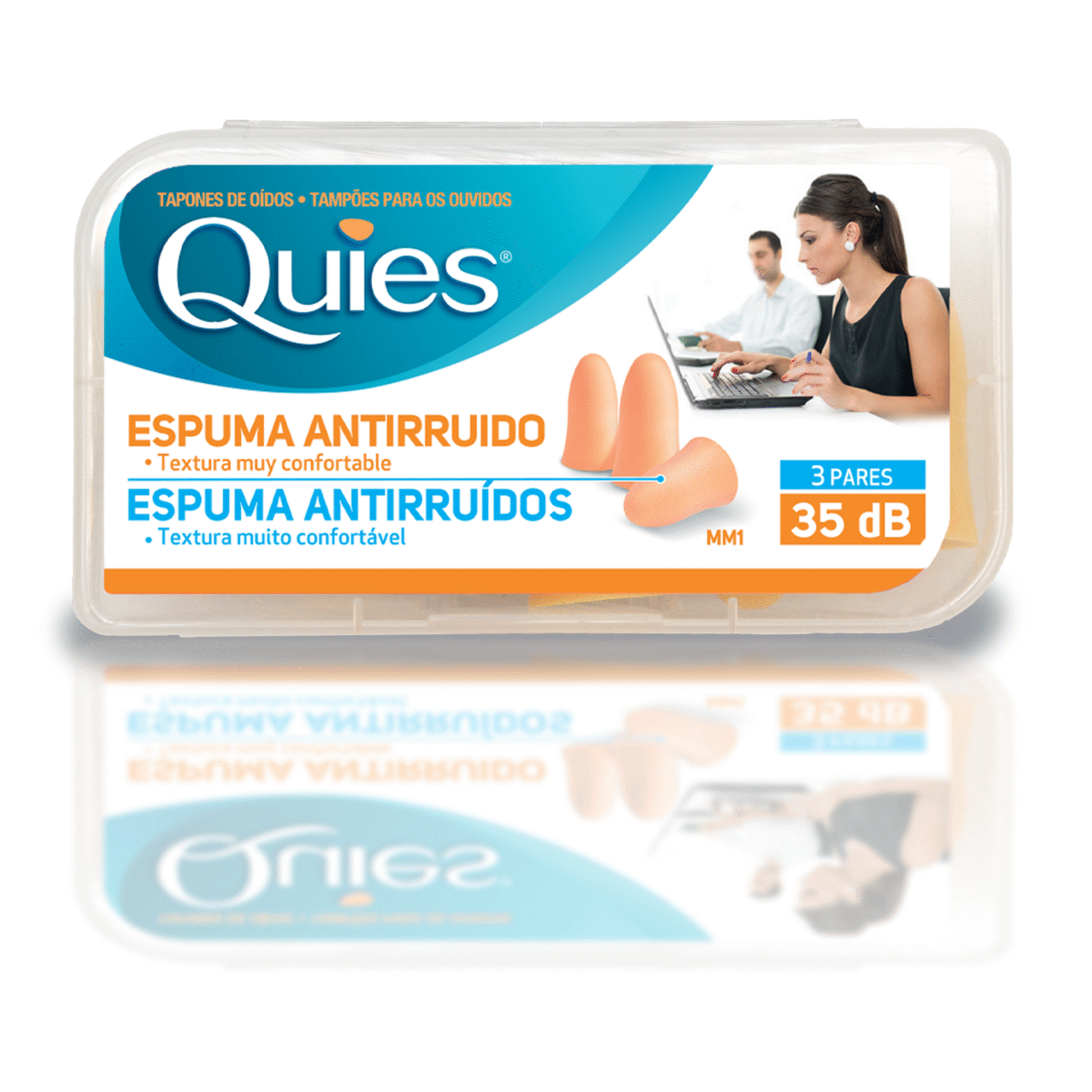 Tampões Ouvidos Espuma Natural
