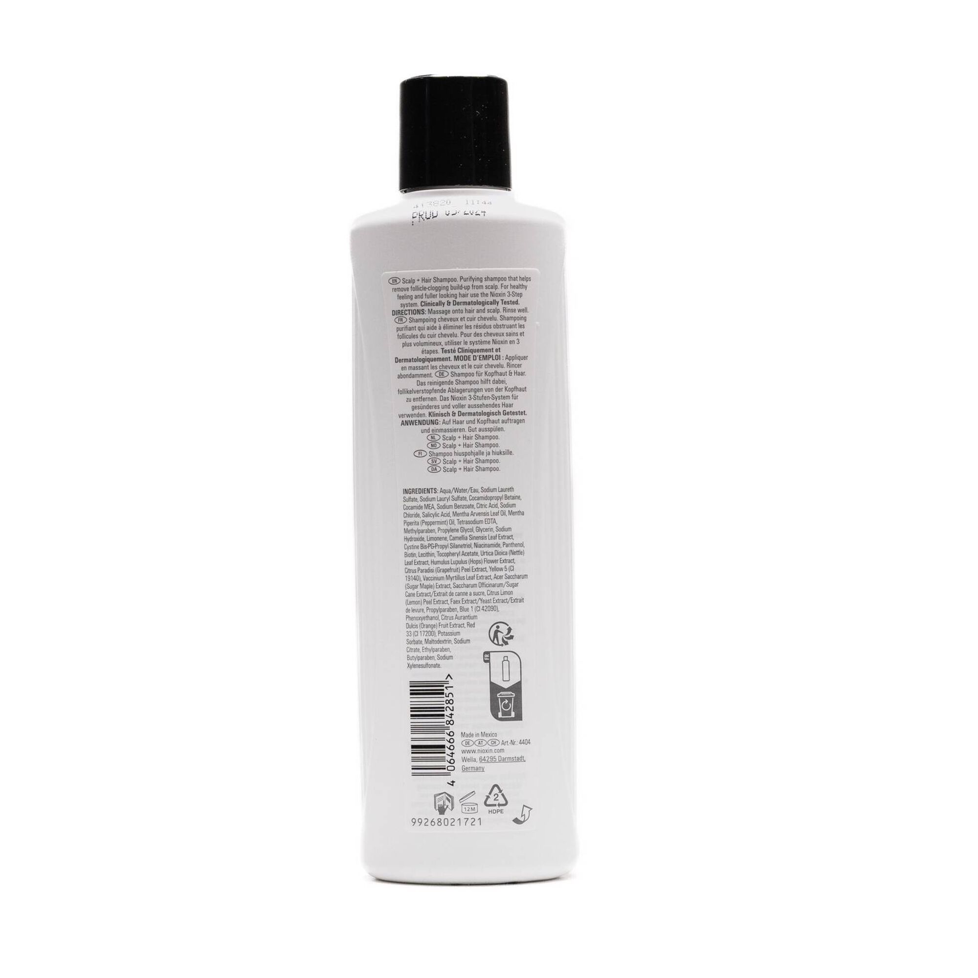 Shampoo Scalp 2 Natural Untreated Hair Thinning