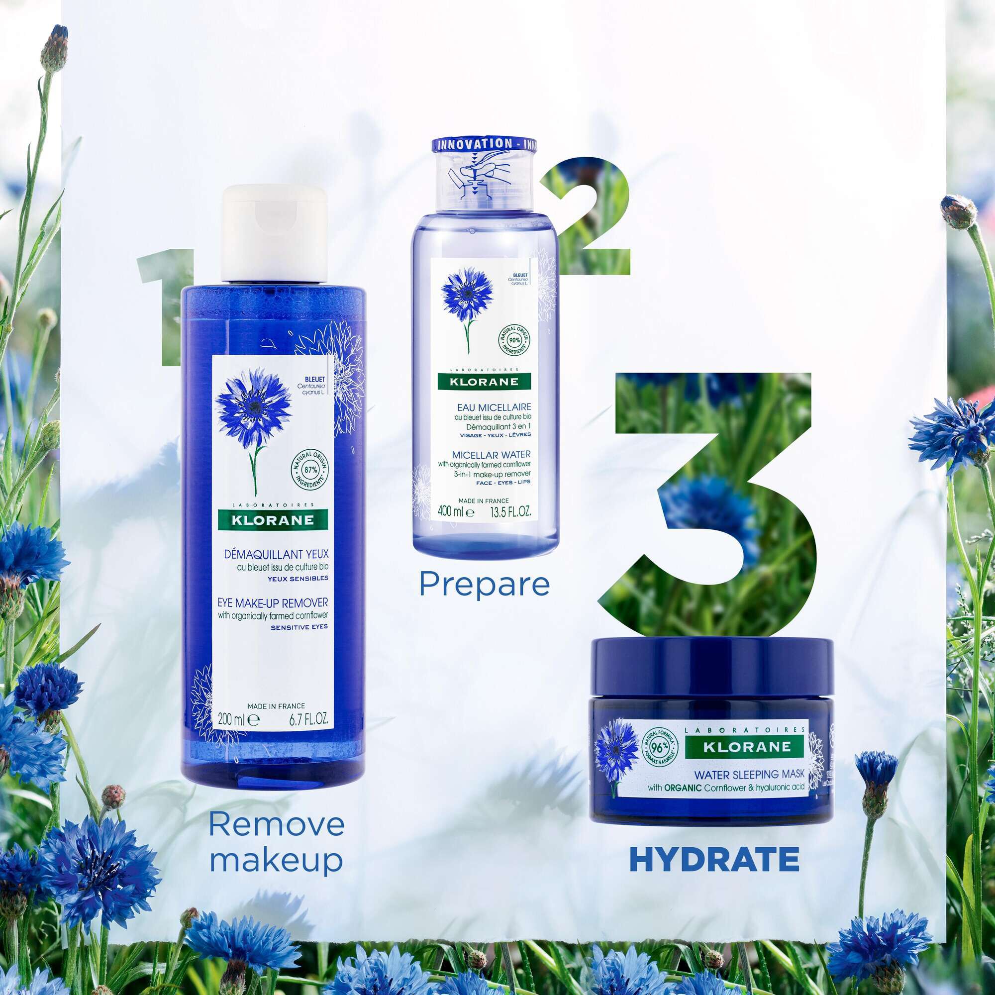 Cornflower Water Sleeping Mask