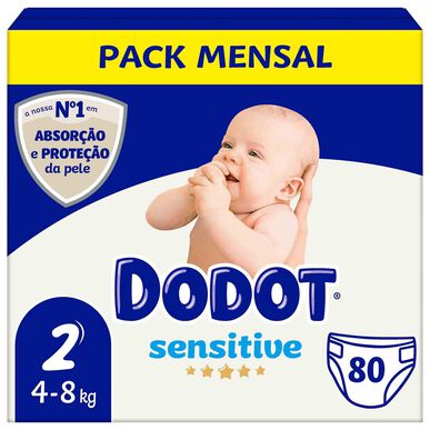 Fraldas de Bebé Sensitive 4-8 kg T2 Wells Image 1