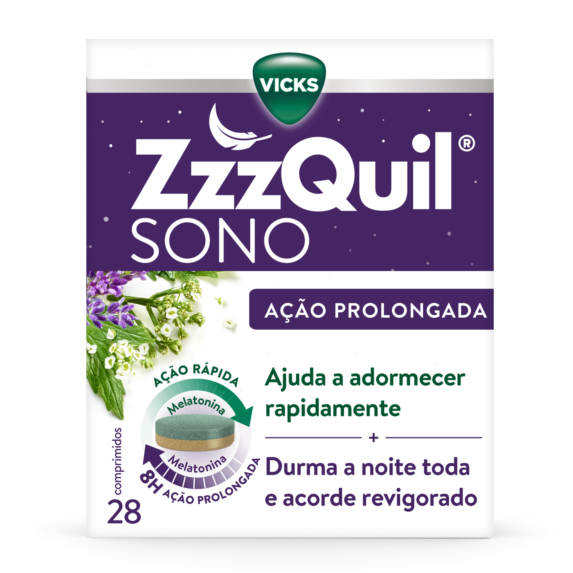 Sono Ação Prolongada Melatonina