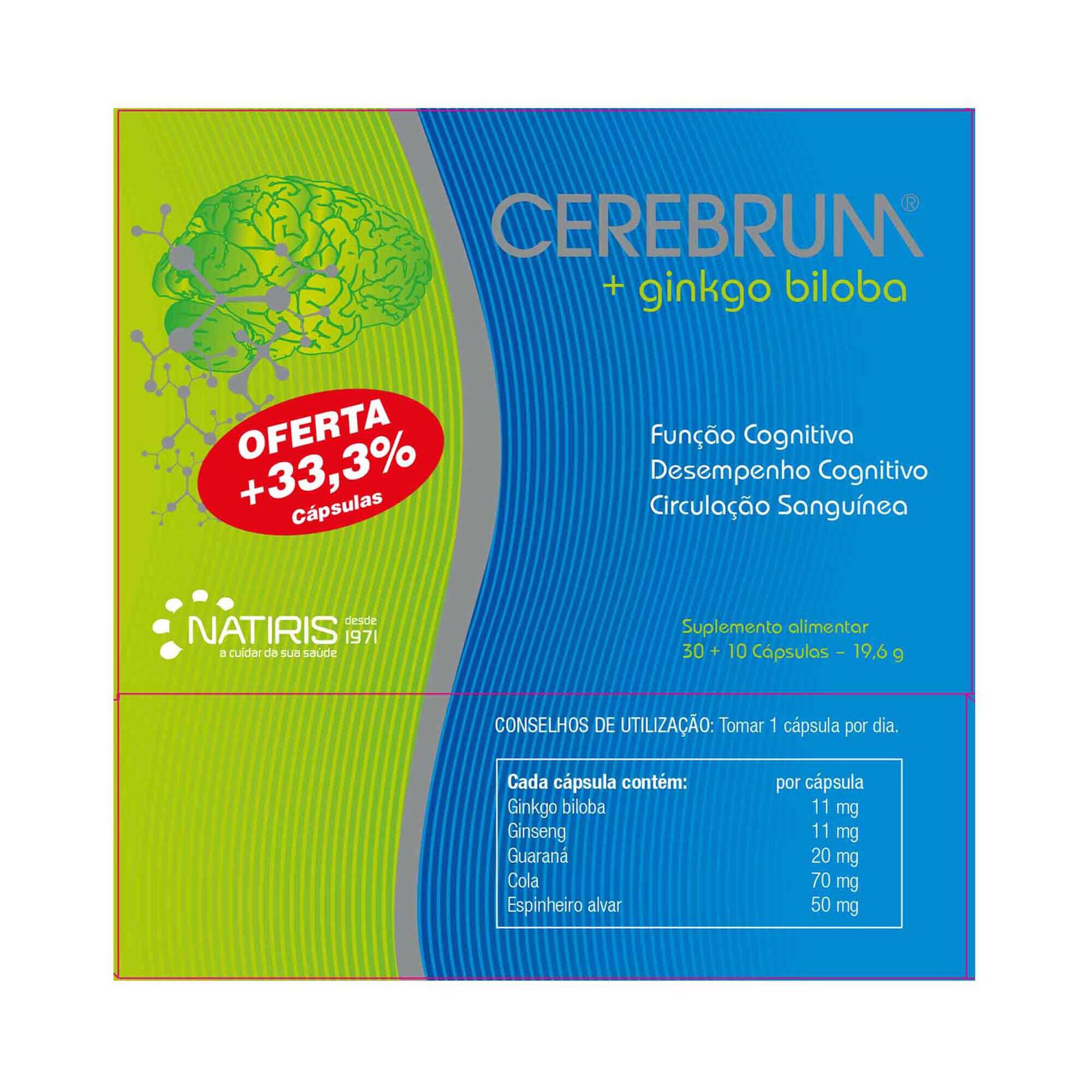 Suplemento Função Cognitiva Ginkgo Biloba