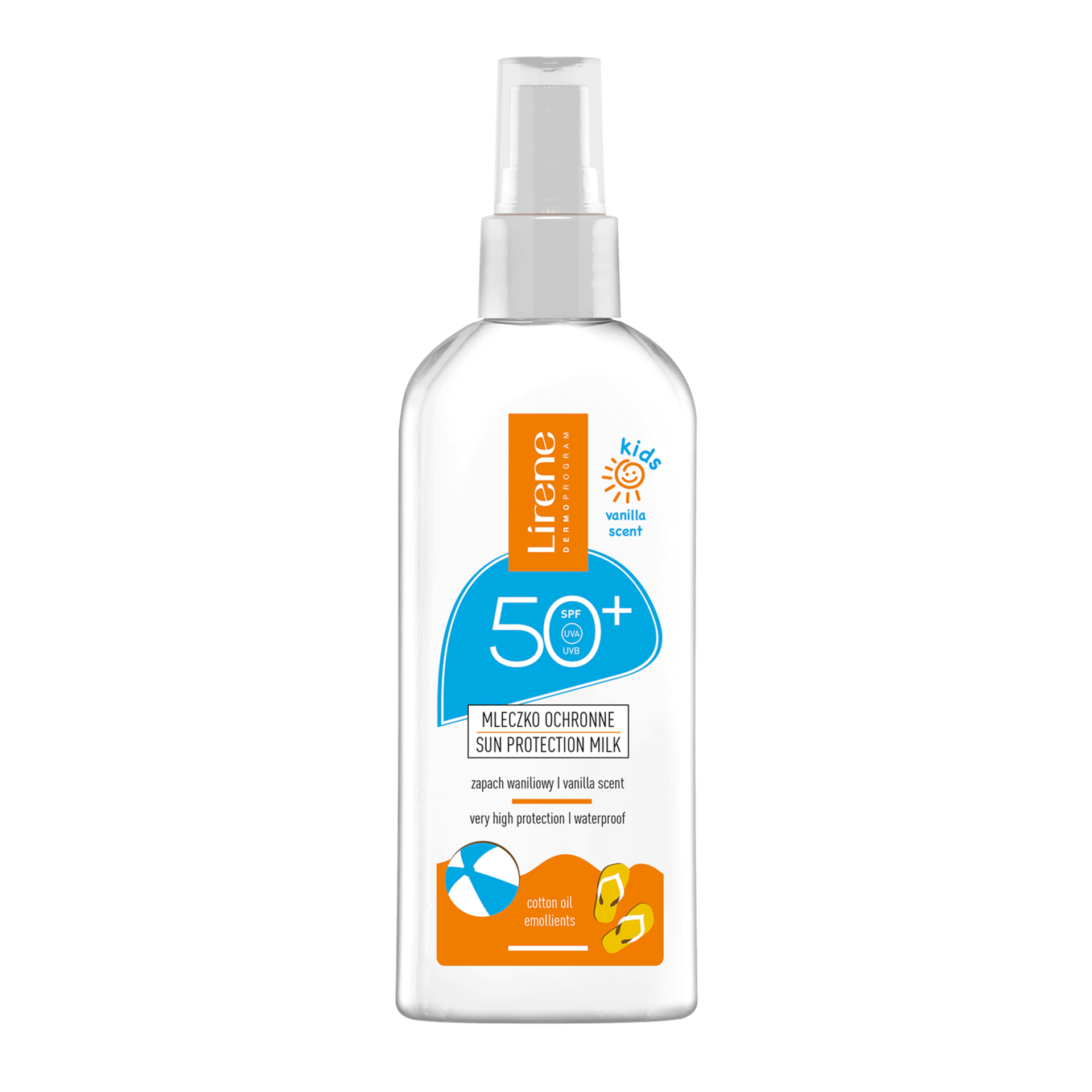 Leite Corpo Protetor Solar Crianças Baunilha FPS 50 Lirene