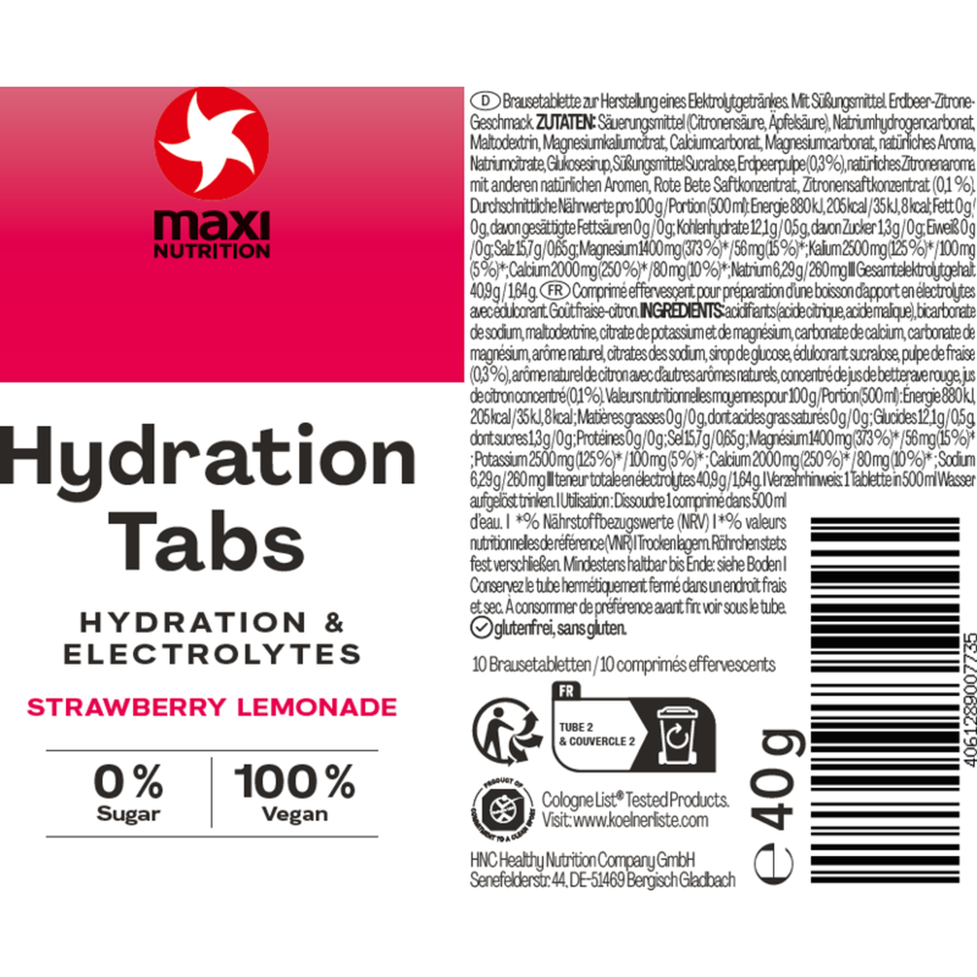 Pastilhas de Hidratação Morango Hydration