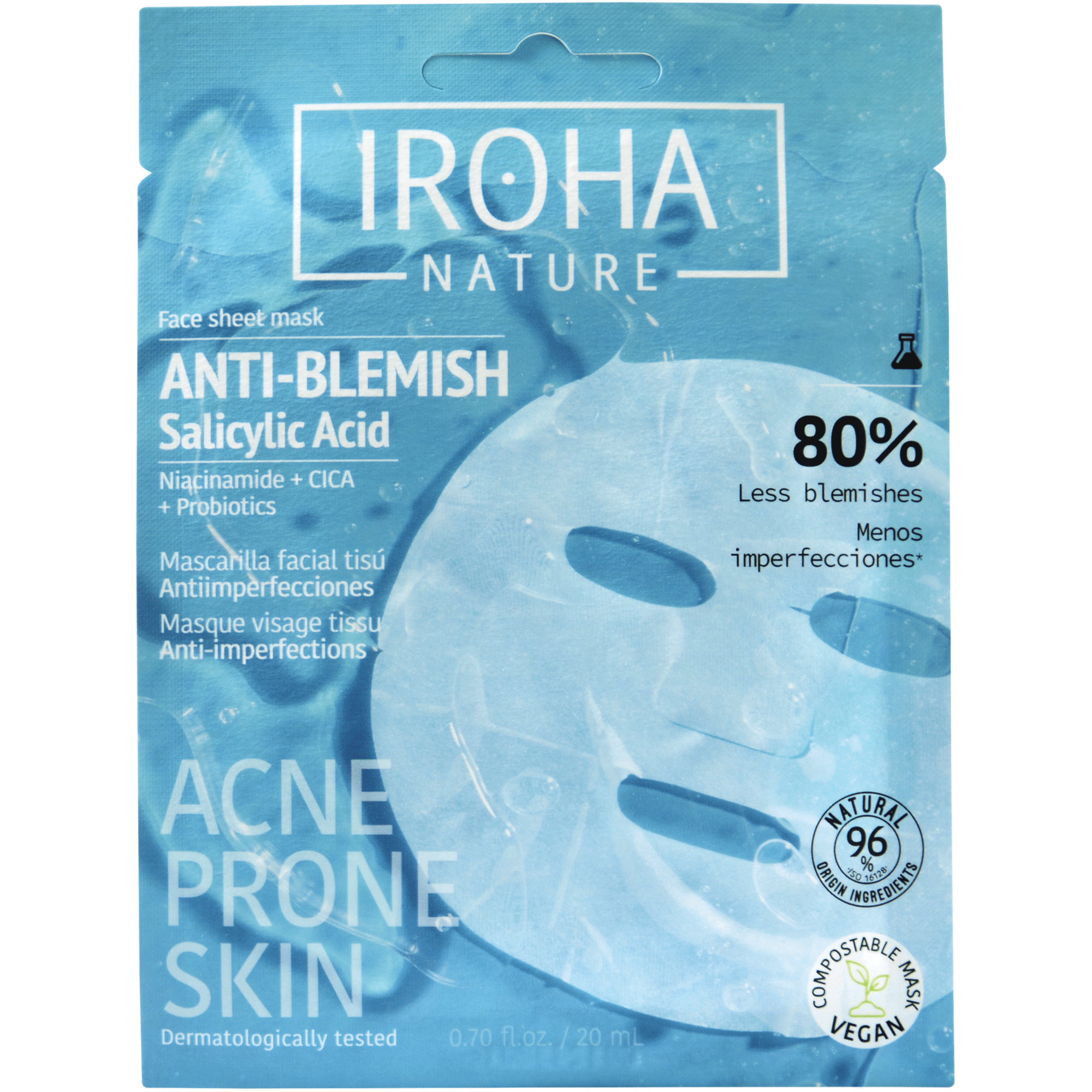 Máscara de Rosto Anti-Imperfeições Acne Prone