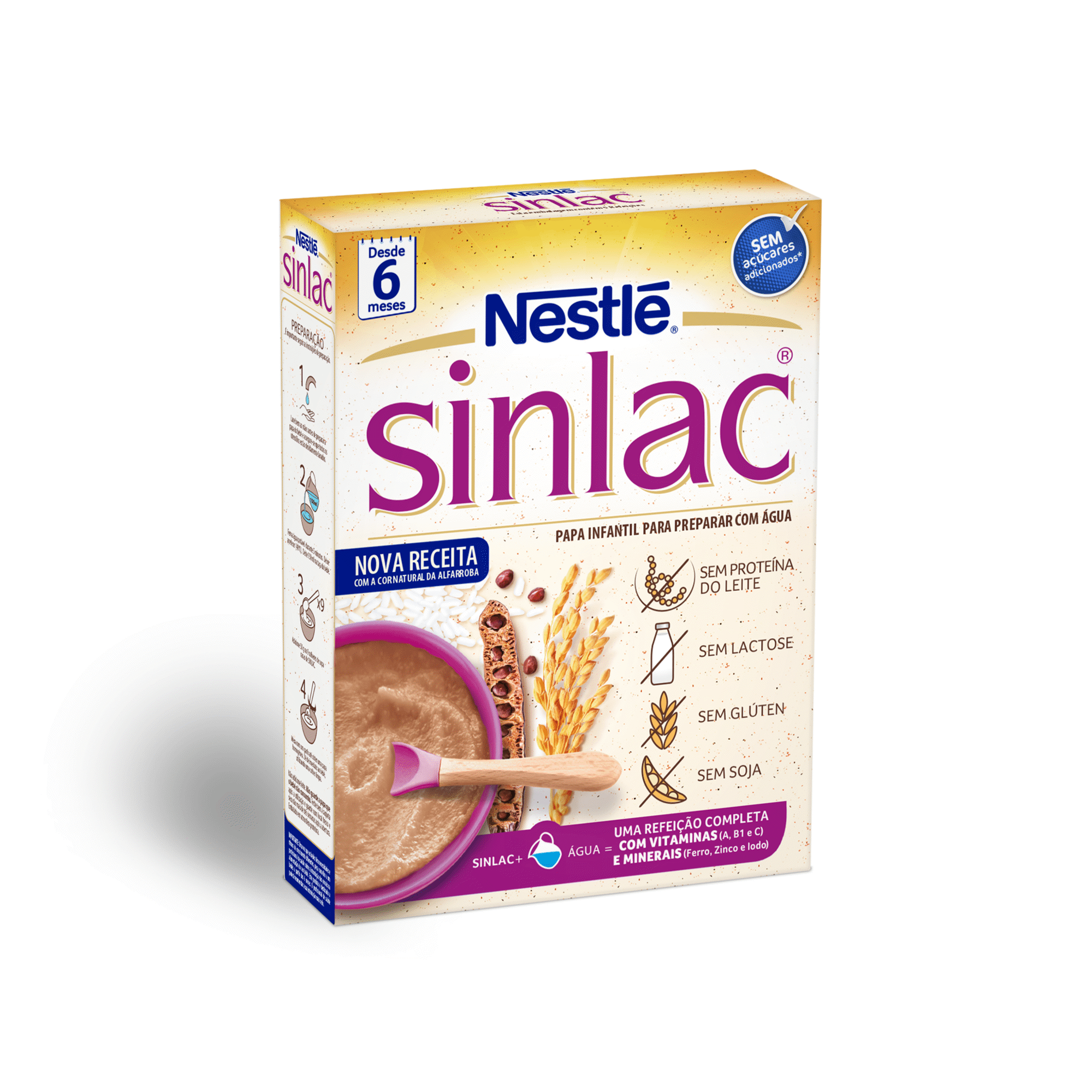 Primeira Papa Bebé Sinlac 6M