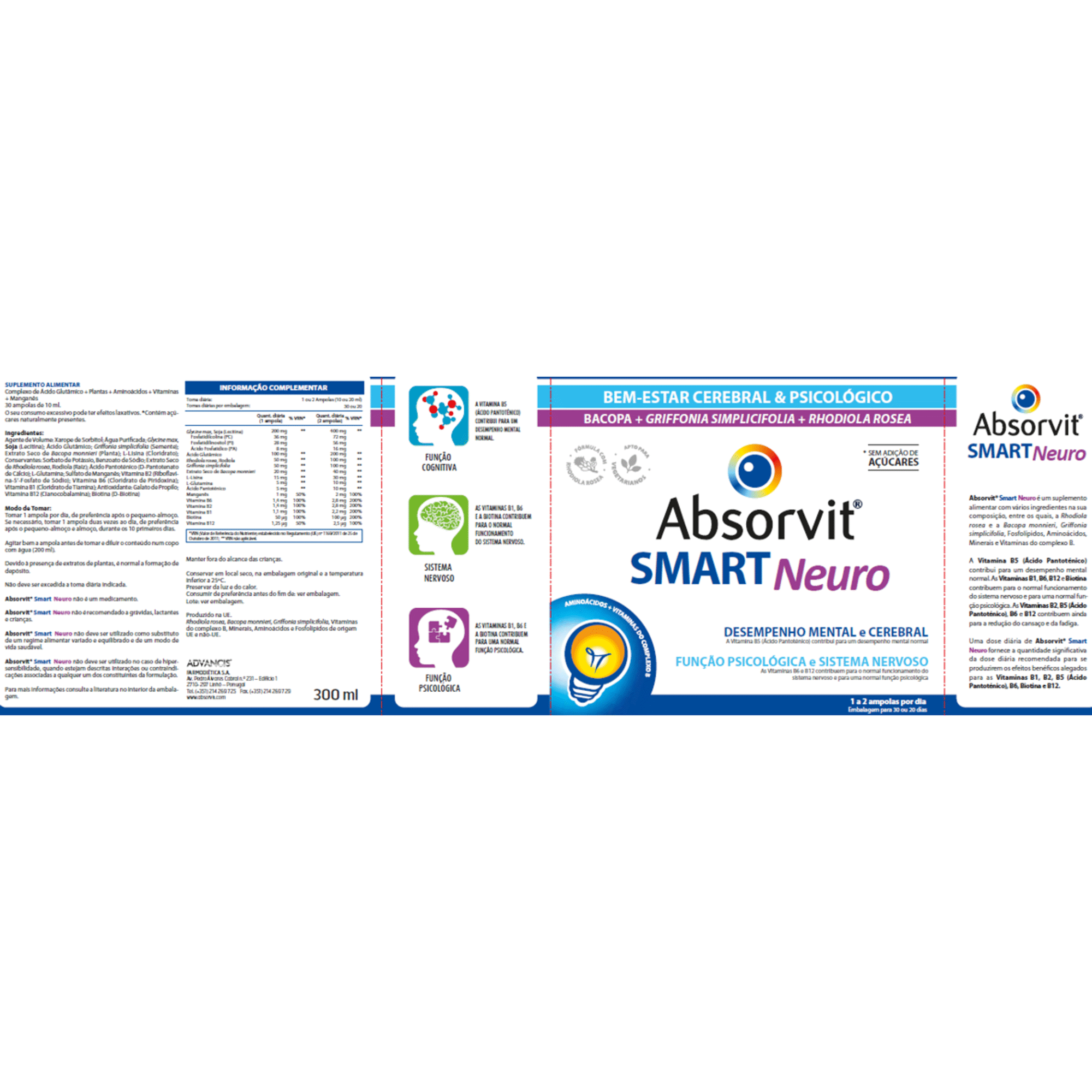 Suplemento de Desempenho Mental Smart Neuro