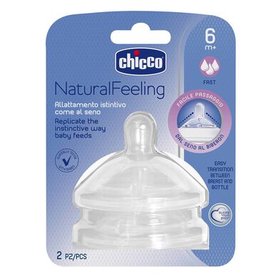 Tetina Natural Feeling Fluxo Rápido +6m Wells