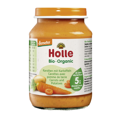 Boião Puré de Cenoura e Batata Bio