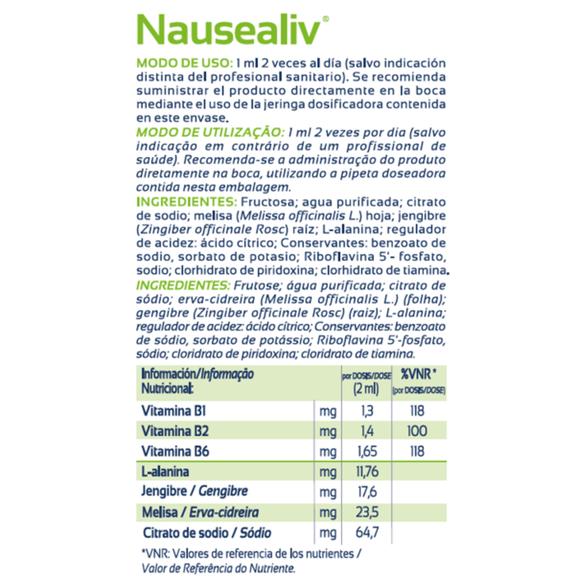 Suplemento Alívio de Náuseas e Vómitos