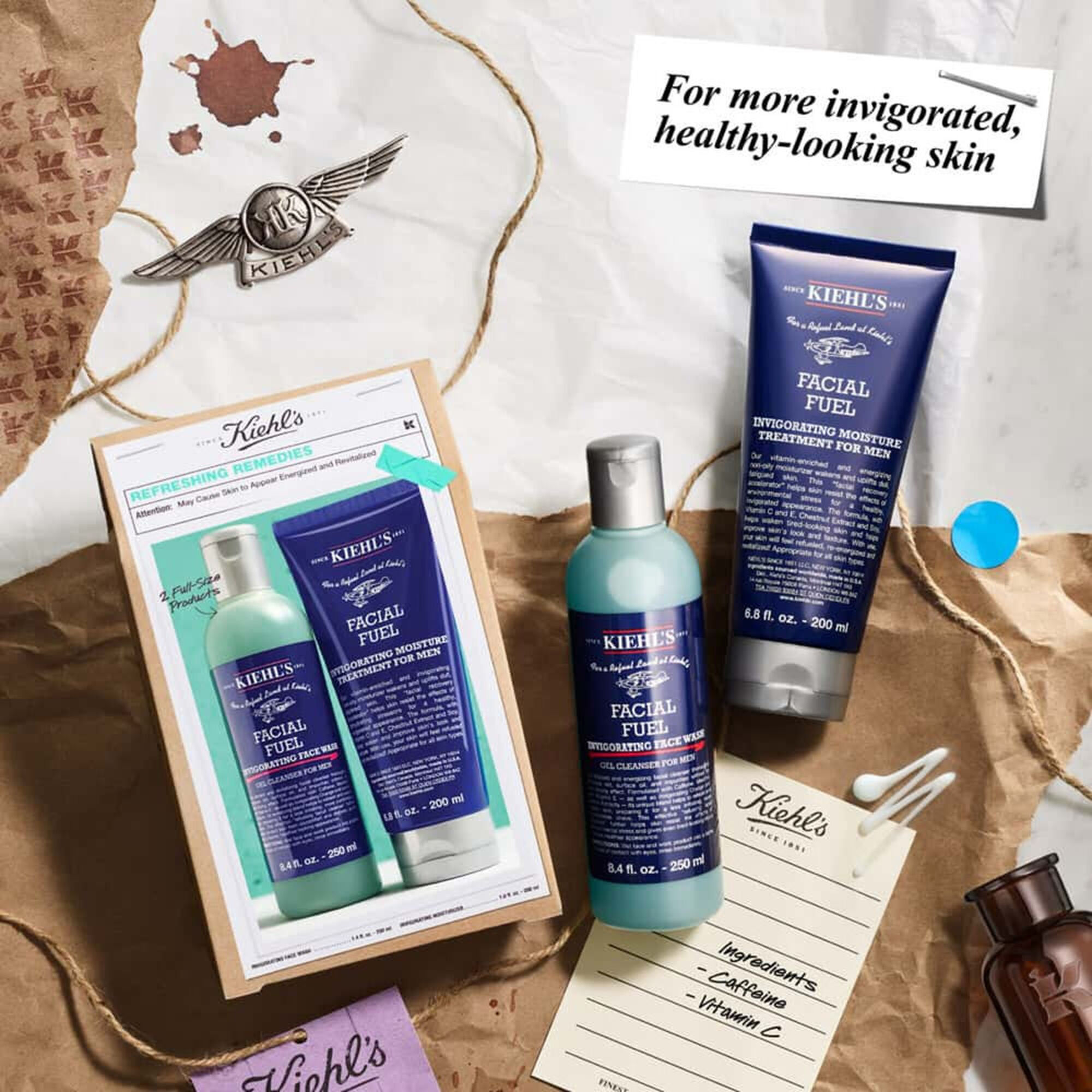 Pack Facial Fuel Face Wash e Moisturizer