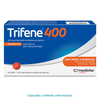 Trifene 400 Comprimidos Dor e Febre Wells