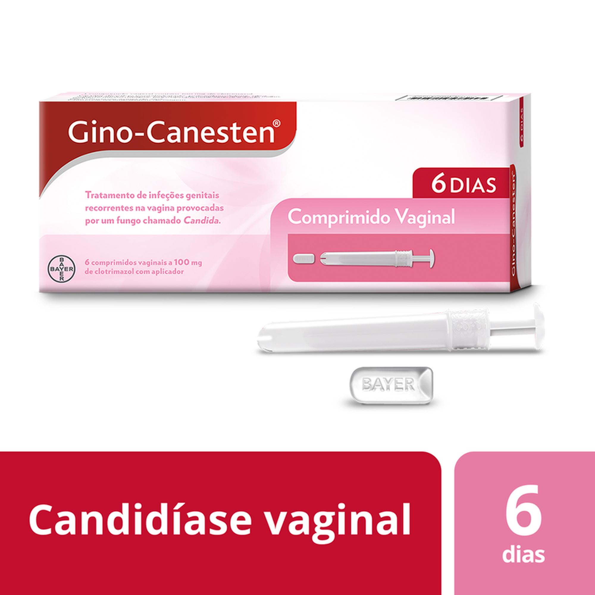 Gino Canesten Comprimidos Vaginais