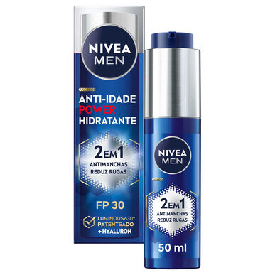 Men Anti-Idade Power Hidratante 2 em 1 FP30 Wells