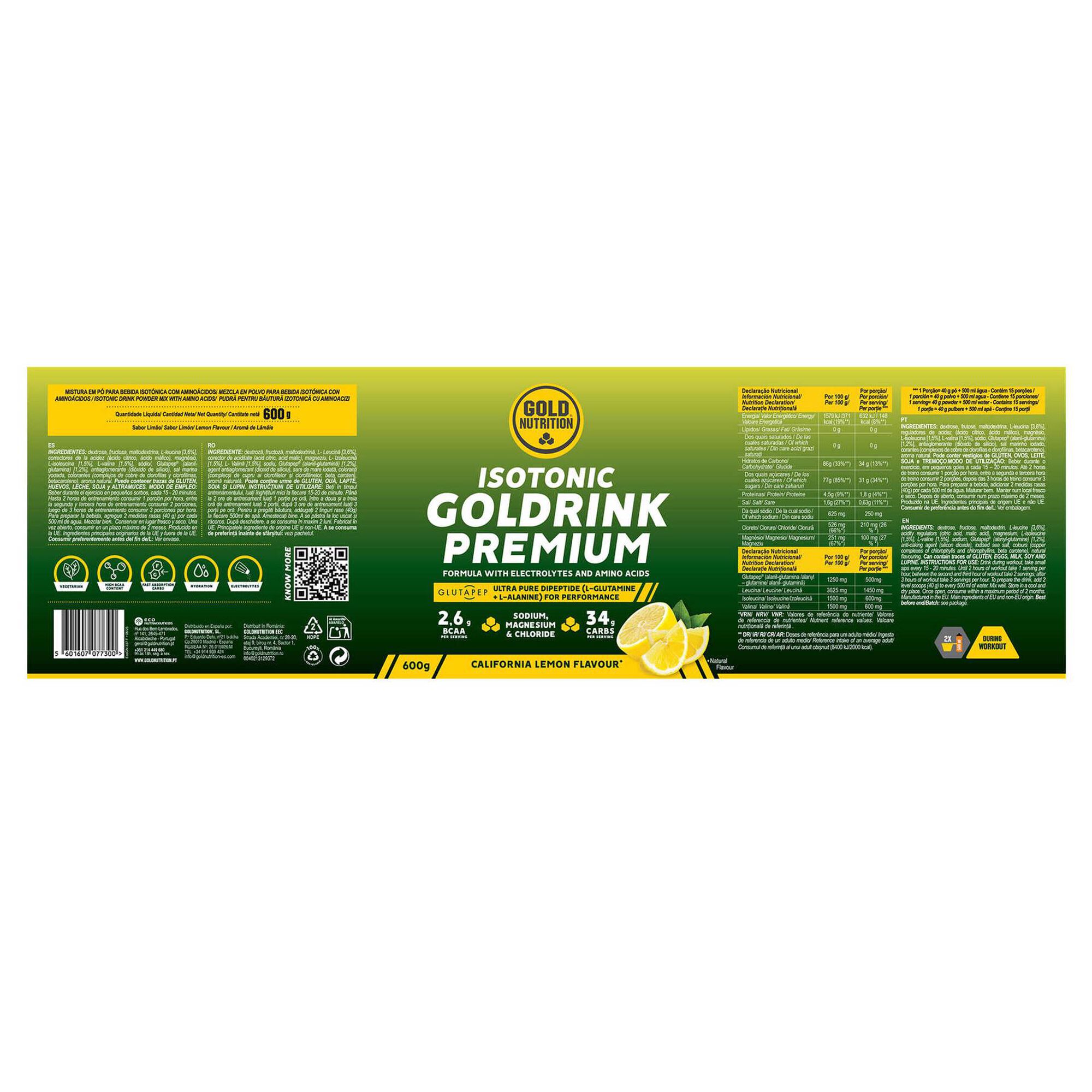 Suplemento Bebida Isotónica Limão Premium