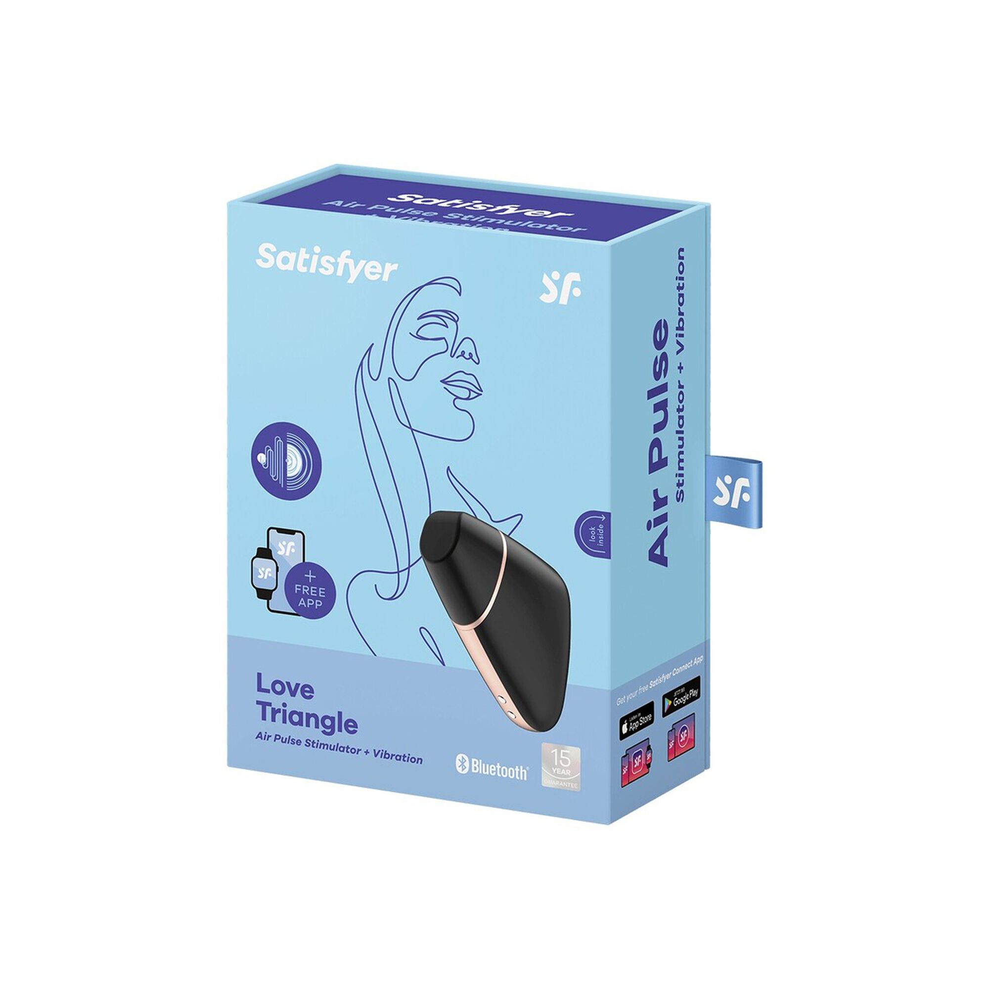 Vibrador de Clítoris Love Triangle Preto