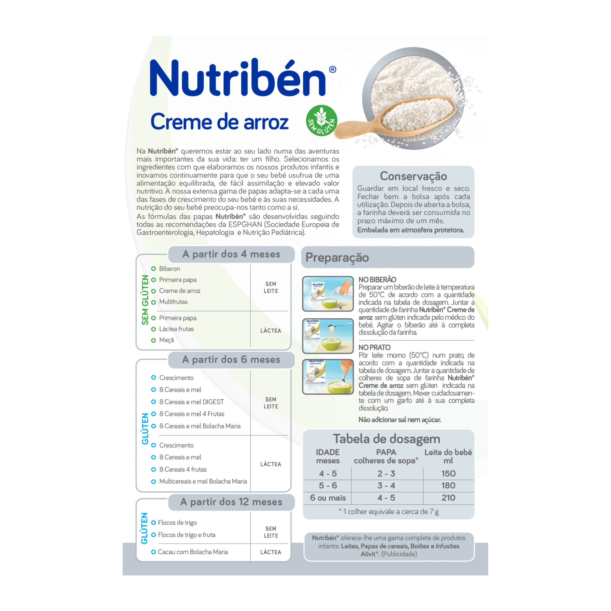 Papa Bebe Creme De Arroz Sem Gluten Nutriben Well S