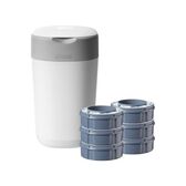  Contentor Fraldas Twist&Click Branco Wells