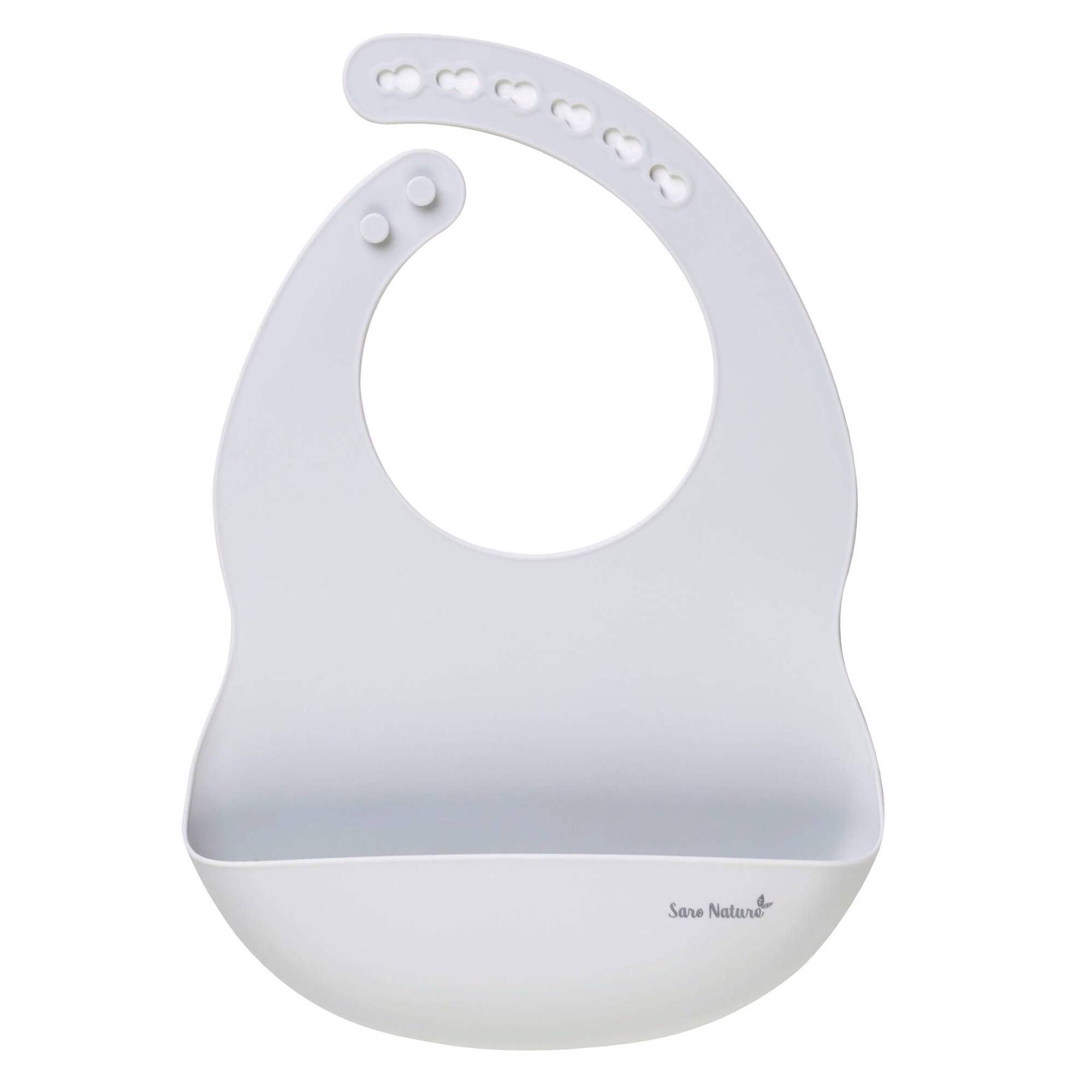 Babete de Silicone Cinza