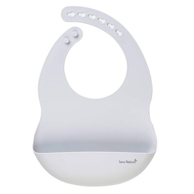 Babete de Silicone Cinza