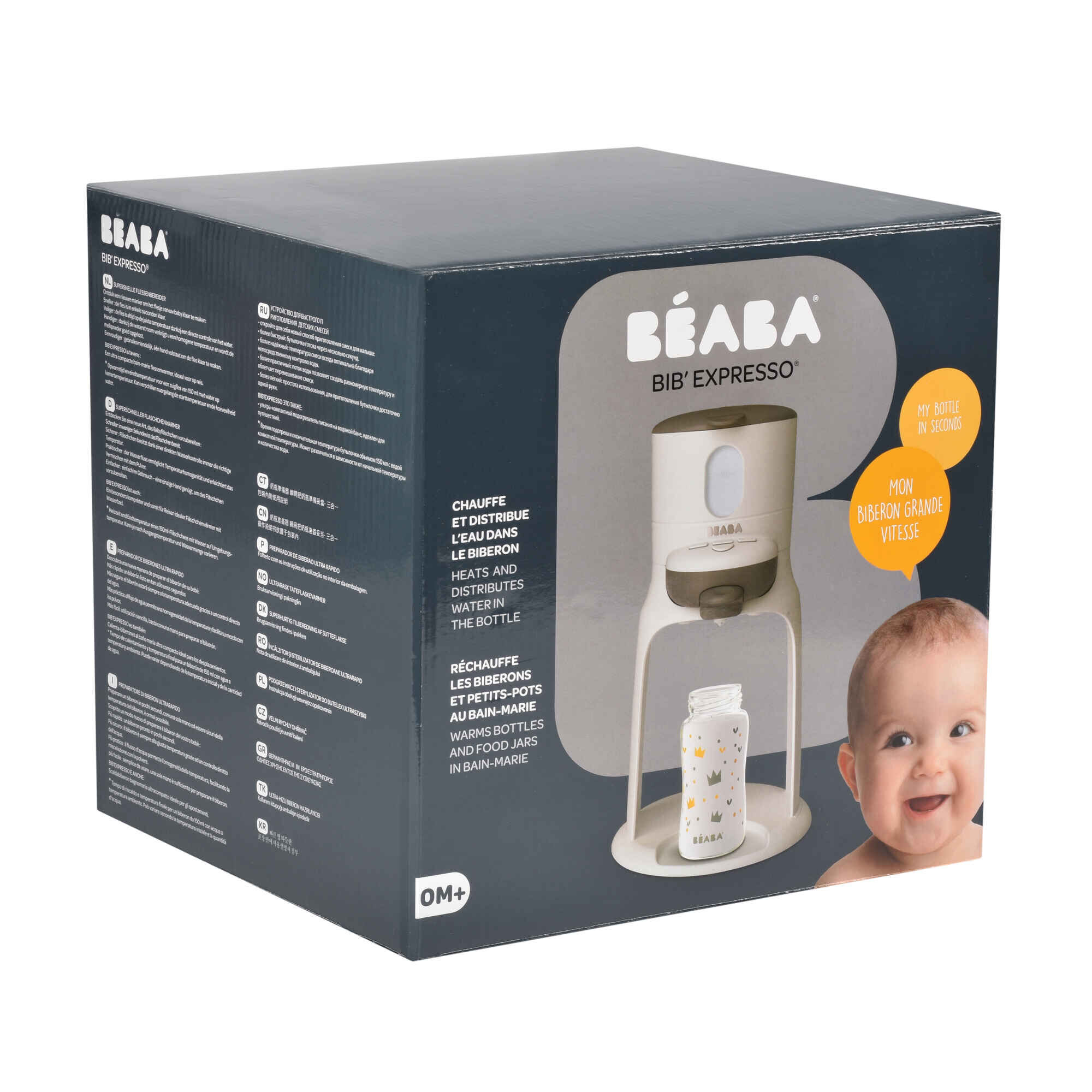Bib Expresso Heats Water in Bottle White