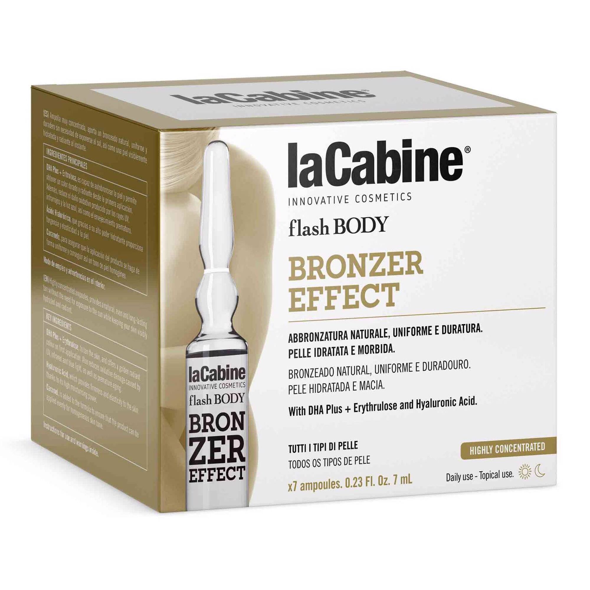 Ampolas Corpo Flash Body Efeito Bronzeado