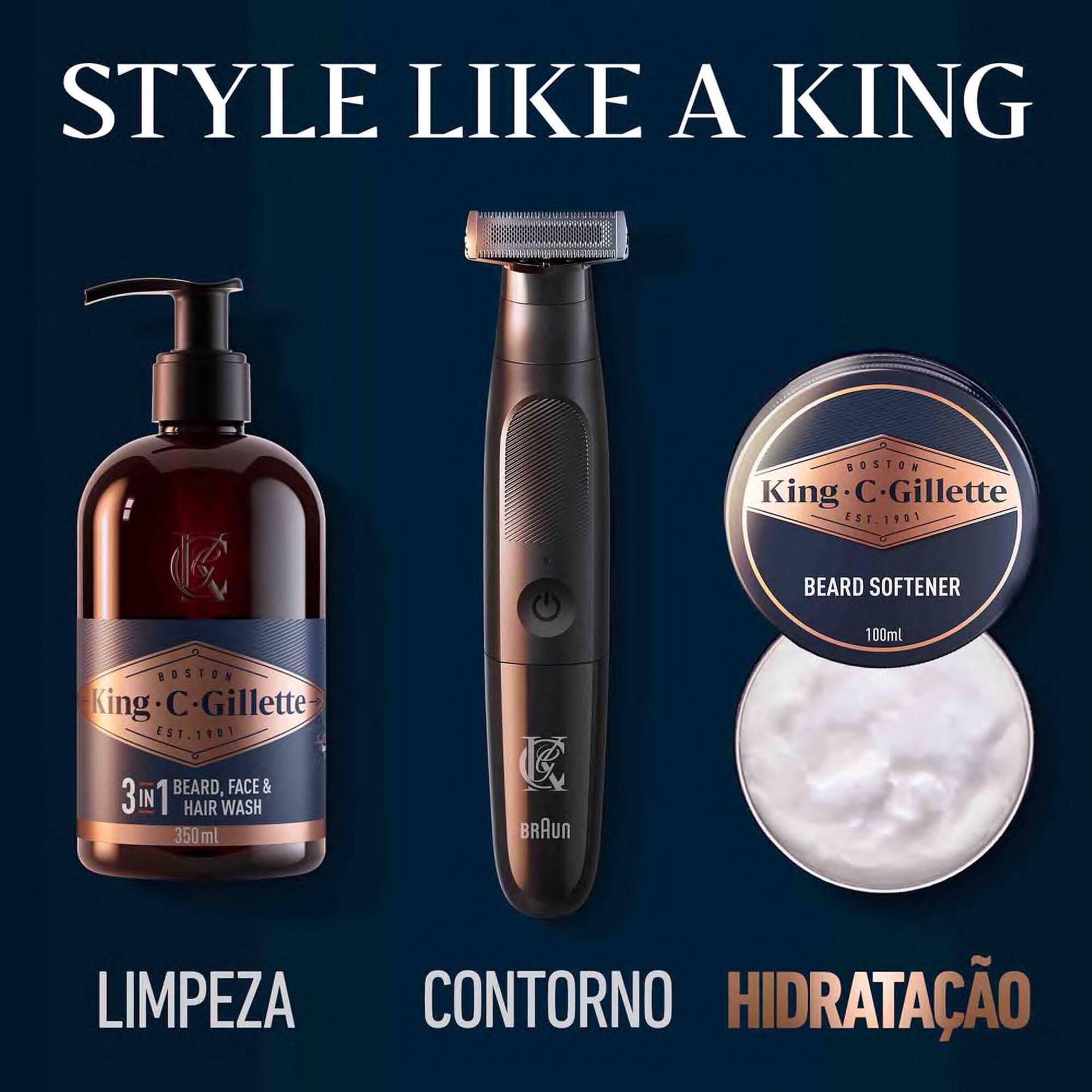 Amaciador de Barba Leve e Profundo King C.